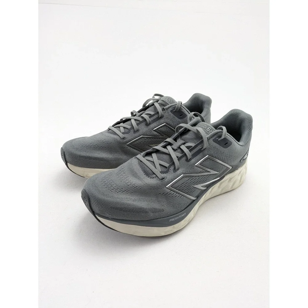 Mens New Balance 680 Fresh Foam Gray Comfort Running Shoes M680LG8 Size 9.5